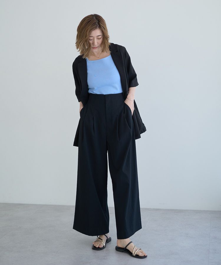 YECCA VECCA「ハーフスリーブライトジャケット」|テーラードジャケット|