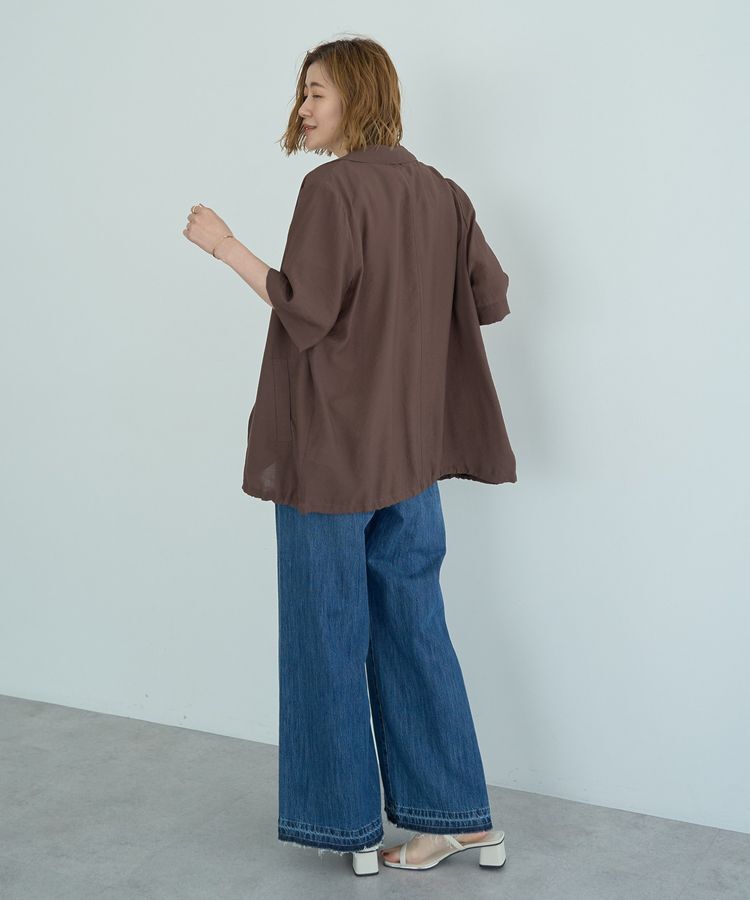 YECCA VECCA「ハーフスリーブライトジャケット」|テーラードジャケット|