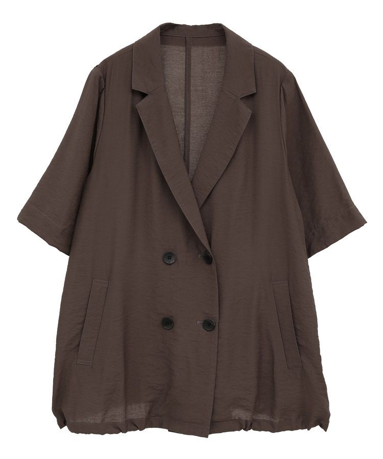 YECCA VECCA「ハーフスリーブライトジャケット」|テーラードジャケット|