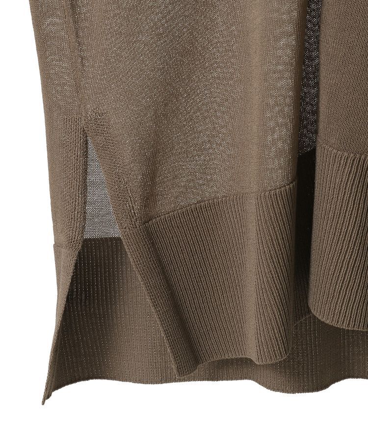 YECCA VECCA「シアーニットロング丈カーディガン」|カーディガン|