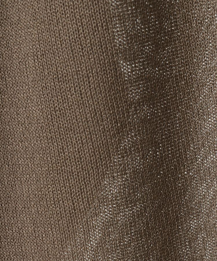 YECCA VECCA「シアーニットロング丈カーディガン」|カーディガン|