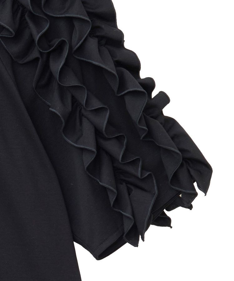 YECCA VECCA「【UVカット】フリルスリーブカットソー」|Tシャツ・カットソー|