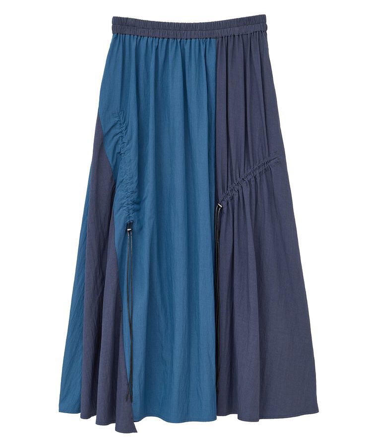 Editt by YECCA VECCA「ドロストデザインロングスカート」|フレア|