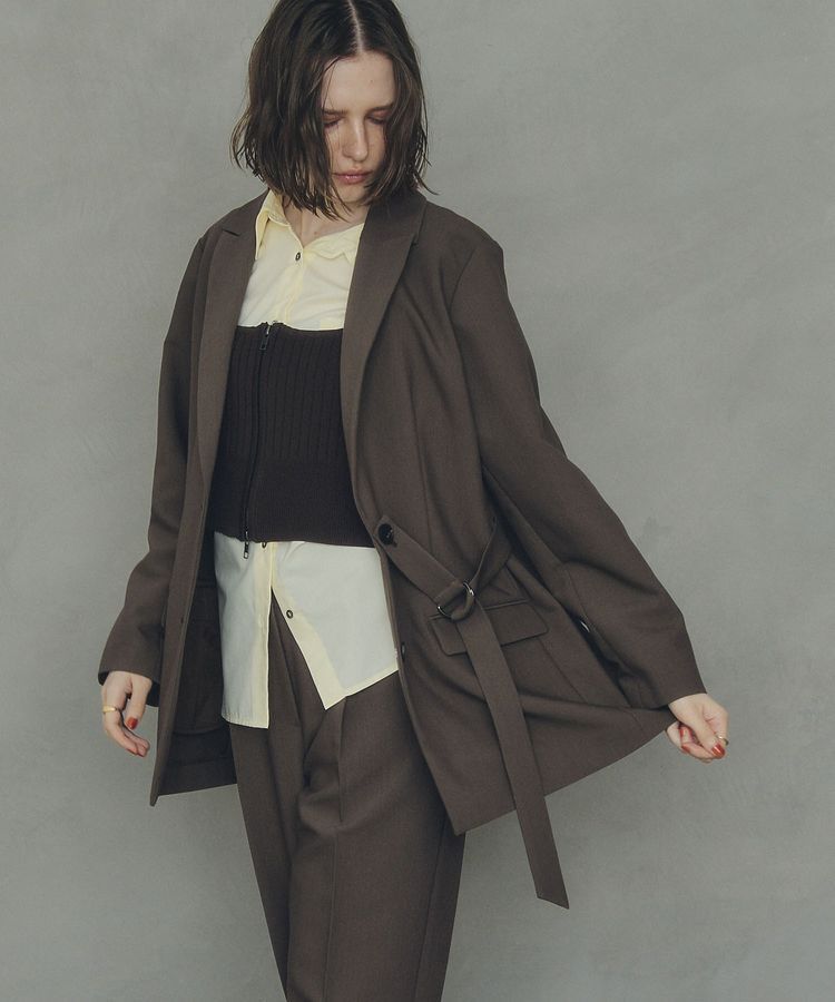 YECCA VECCA「ZIPニットビスチェ」|ニット・セーター|