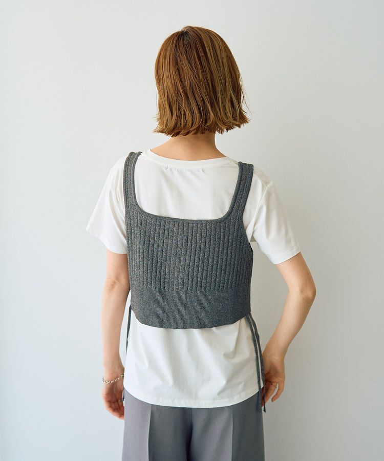 YECCA VECCA「ZIPニットビスチェ」|ニット・セーター|