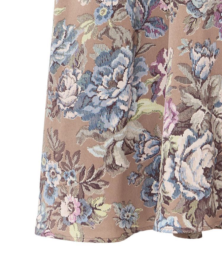 YECCA VECCA「ゴブラン柄フレアスカート」|フレア|