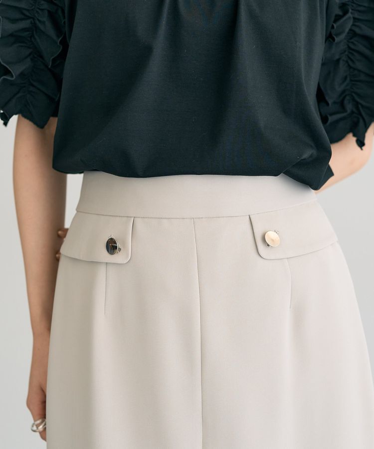 YECCA VECCA「ポケットデザインナロースカート」|タイト|