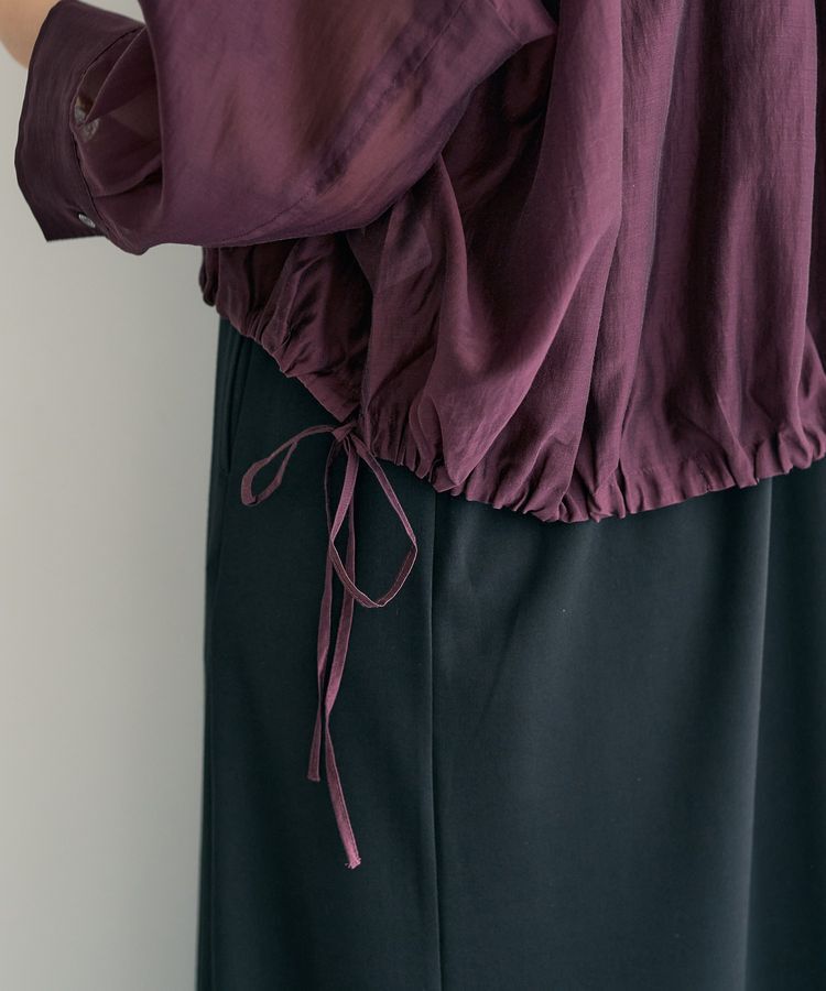 YECCA VECCA「【2点SET】シアーシャツ&times;Aラインキャミワンピース」|ワンピース|