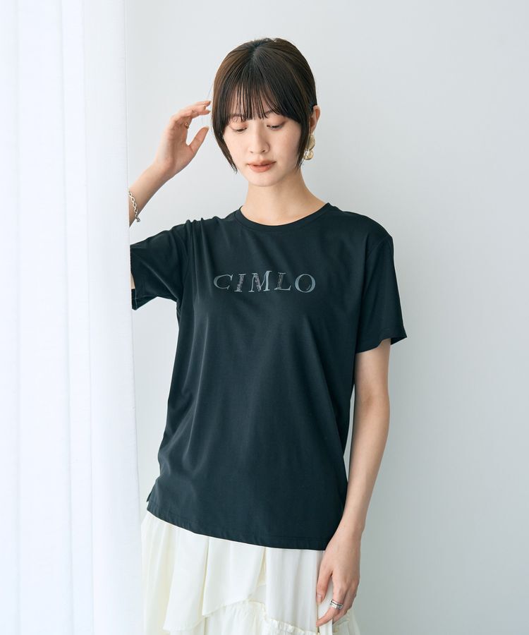 YECCA VECCA「スパンコールロゴTee」|Tシャツ・カットソー|