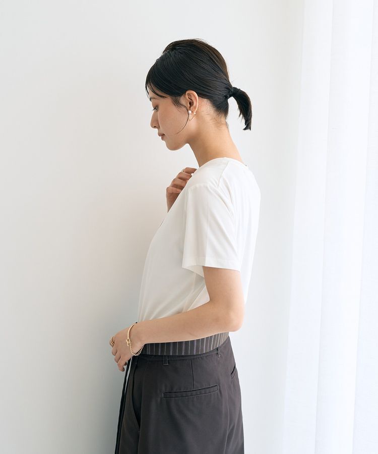 YECCA VECCA「スパンコールロゴTee」|Tシャツ・カットソー|