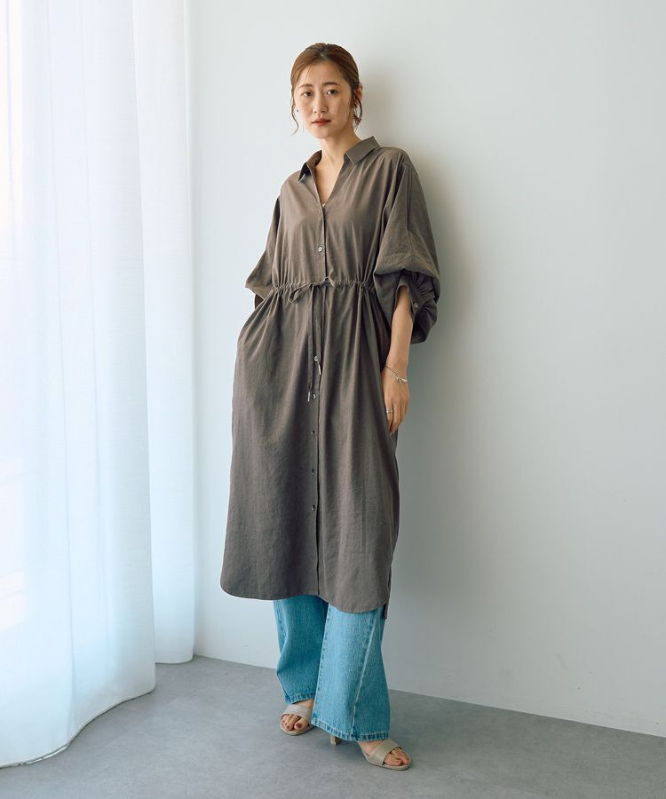 YECCA VECCA「【UVカット】2way袖バルーンワンピース」|ワンピース|