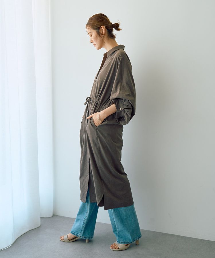 YECCA VECCA「【UVカット】2way袖バルーンワンピース」|ワンピース|