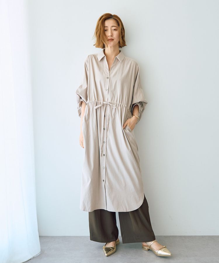 YECCA VECCA「【UVカット】2way袖バルーンワンピース」|ワンピース|Beige