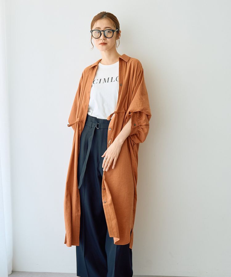 YECCA VECCA「【UVカット】2way袖バルーンワンピース」|ワンピース|Orange