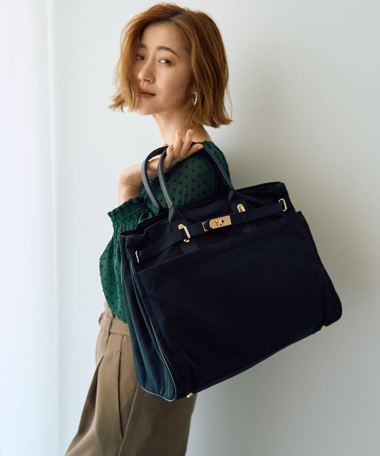 YECCA VECCA「【story.】2wayベルテッドトートバッグ」|トートバッグ|Black