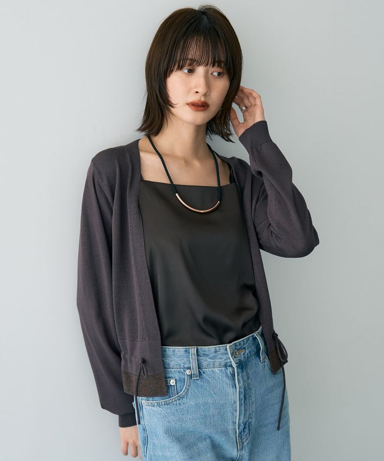 YECCA VECCA「ドロストデザインカーディガン」|カーディガン|