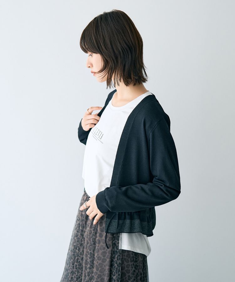 YECCA VECCA「ドロストデザインカーディガン」|カーディガン|