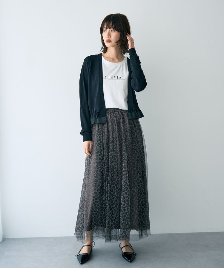 YECCA VECCA「ドロストデザインカーディガン」|カーディガン|