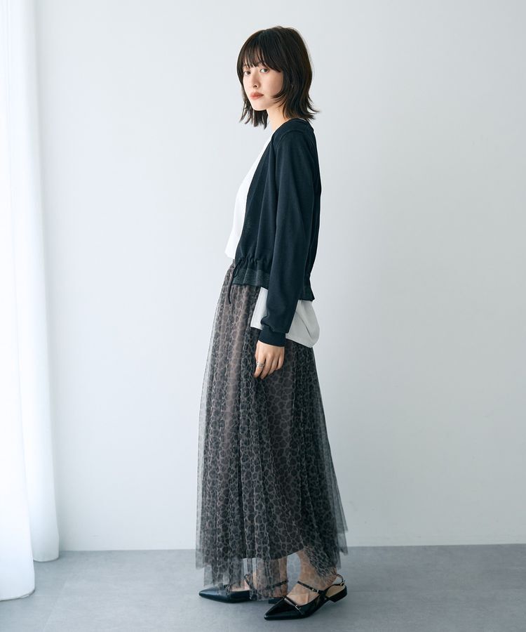 YECCA VECCA「ドロストデザインカーディガン」|カーディガン|