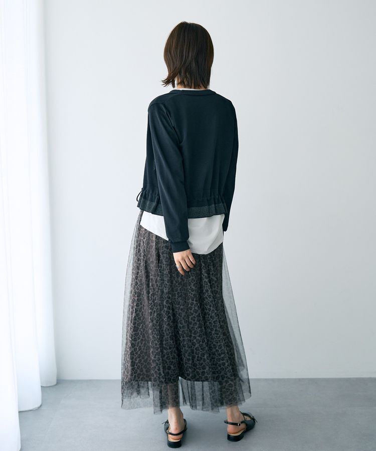 YECCA VECCA「ドロストデザインカーディガン」|カーディガン|