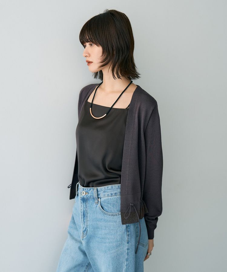 YECCA VECCA「ドロストデザインカーディガン」|カーディガン|