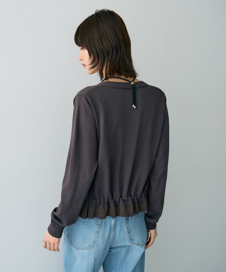 YECCA VECCA「ドロストデザインカーディガン」|カーディガン|