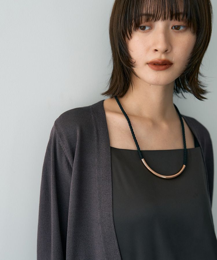 YECCA VECCA「ドロストデザインカーディガン」|カーディガン|