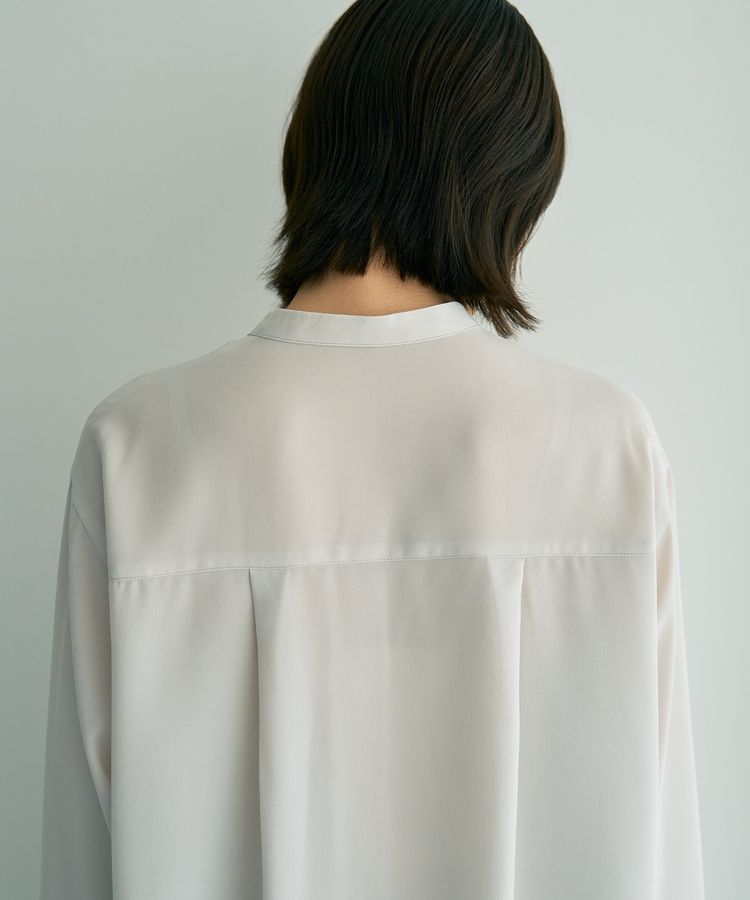 YECCA VECCA「2way裾アレンジパール釦ブラウス」|シャツ・ブラウス|