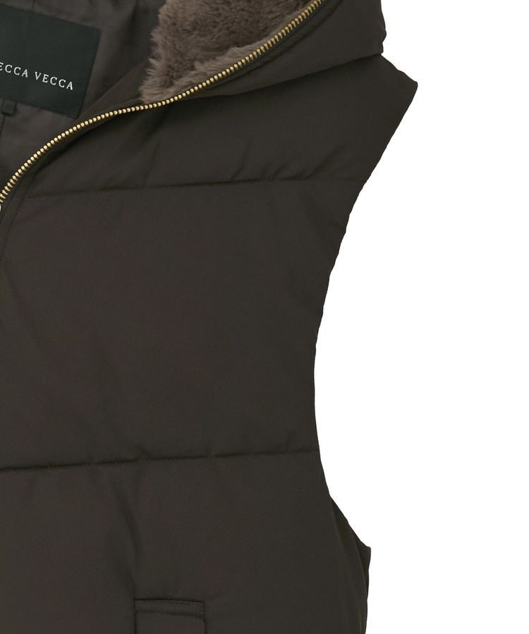 YECCA VECCA「中綿フーディージレ」|ブルゾン・スタジャン|