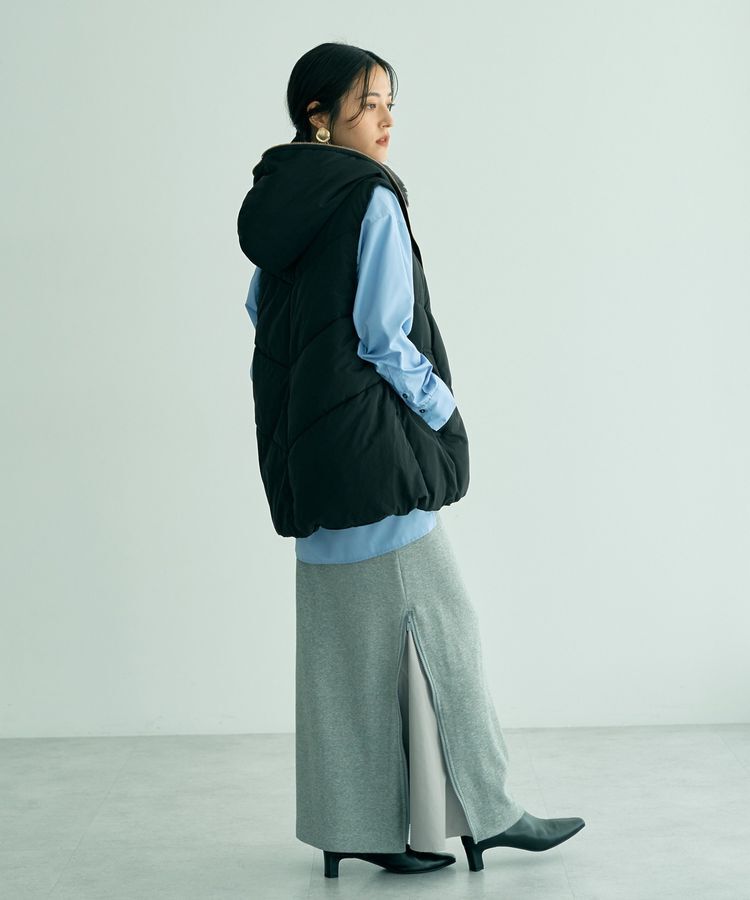 YECCA VECCA「中綿フーディージレ」|ブルゾン・スタジャン|