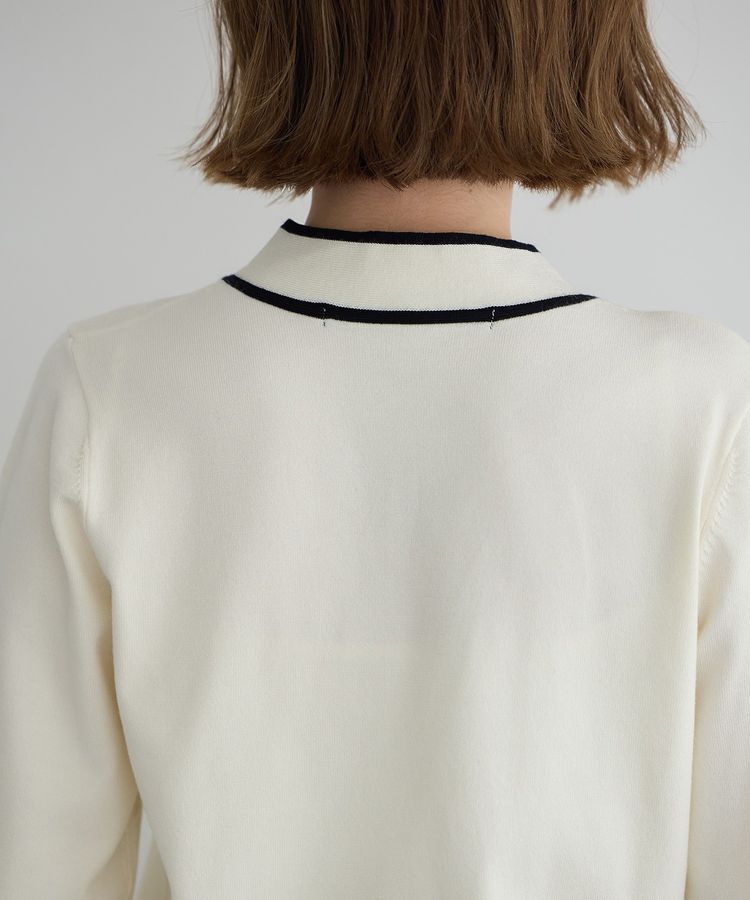 YECCA VECCA「配色ボウタイニット」|ニット・セーター|
