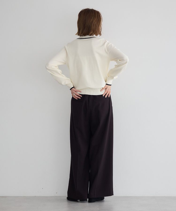 YECCA VECCA「配色ボウタイニット」|ニット・セーター|