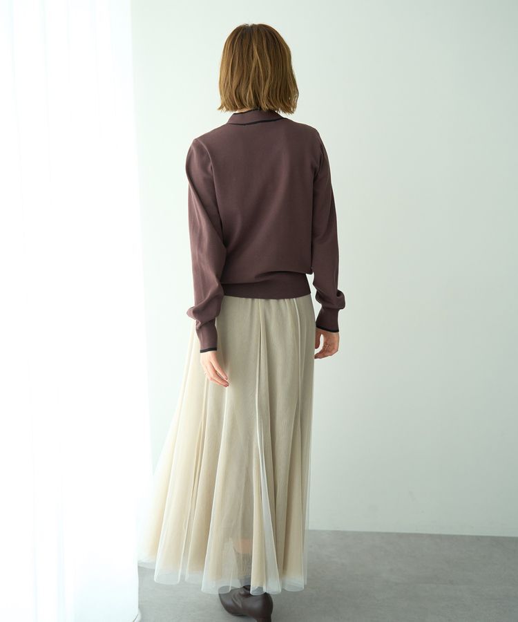 YECCA VECCA「配色ボウタイニット」|ニット・セーター|