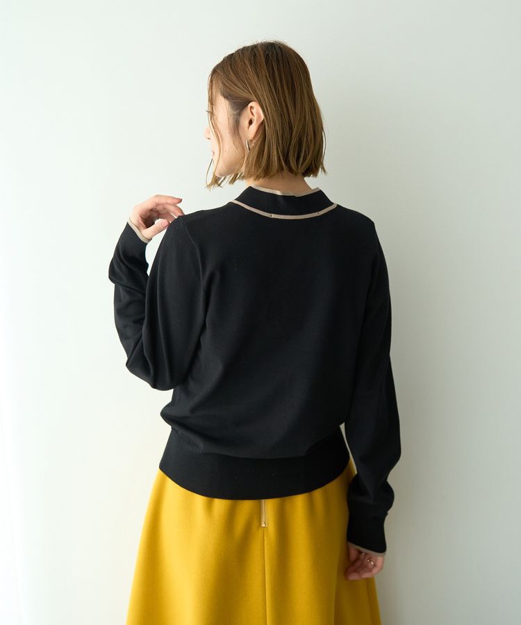 YECCA VECCA「配色ボウタイニット」|ニット・セーター|