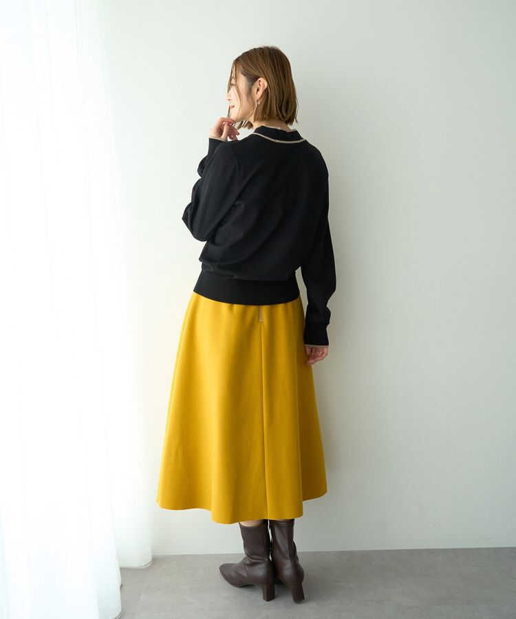 YECCA VECCA「配色ボウタイニット」|ニット・セーター|