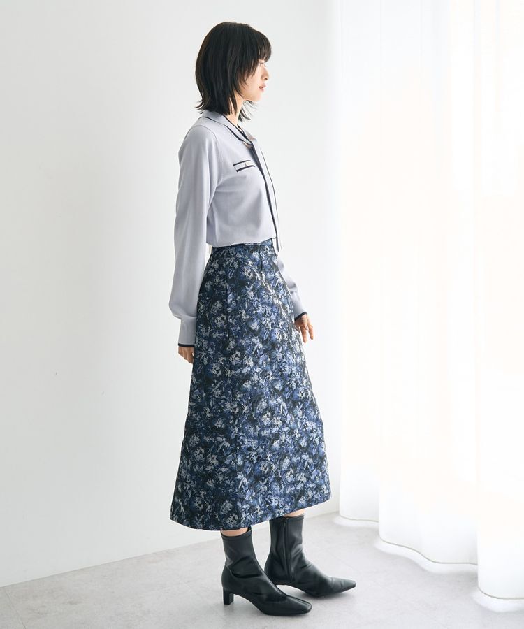 YECCA VECCA「配色ボウタイニット」|ニット・セーター|