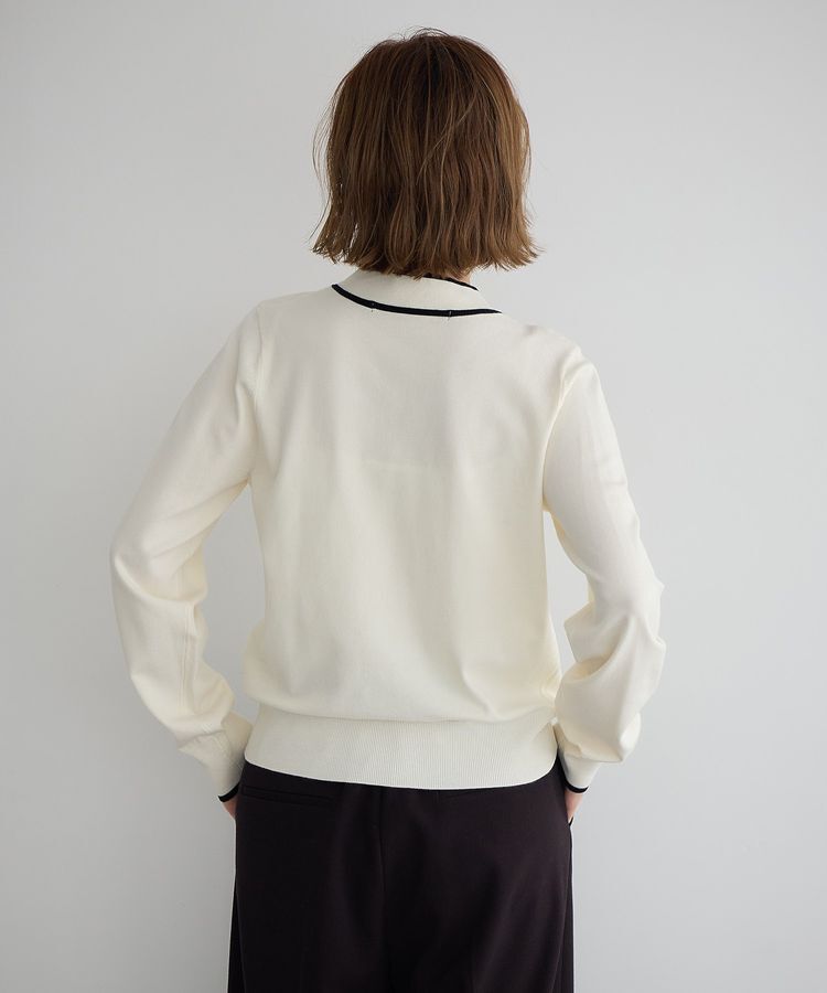 YECCA VECCA「配色ボウタイニット」|ニット・セーター|