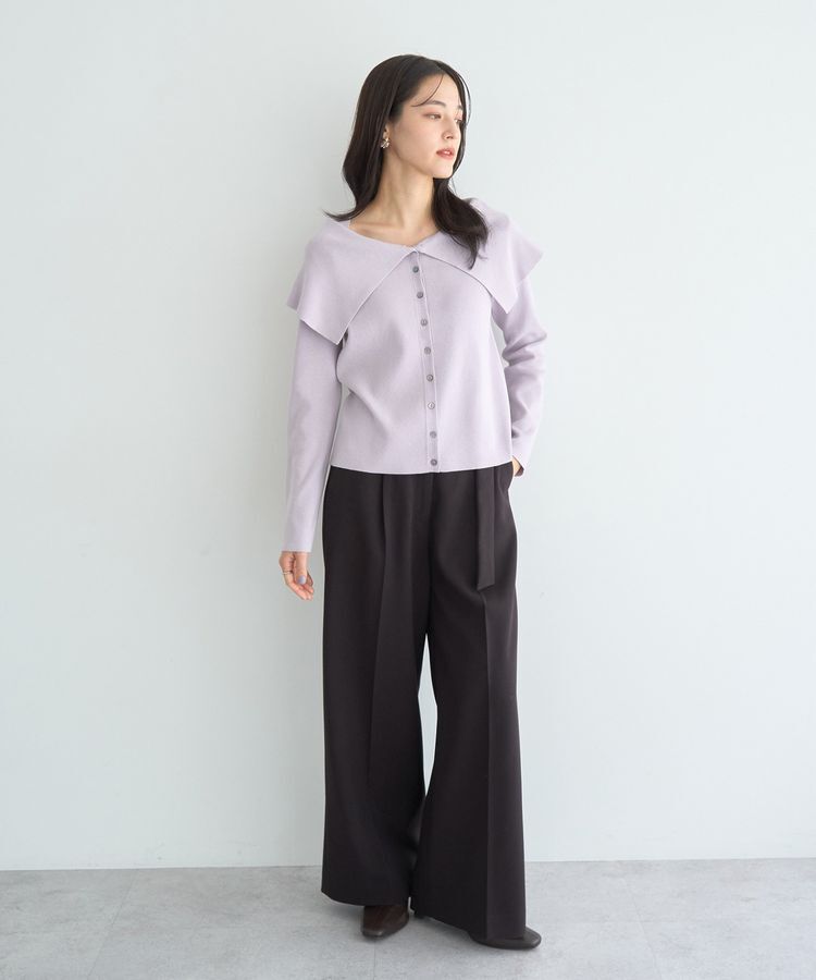 YECCA VECCA「2wayオフショルカラーカーディガン」|カーディガン|