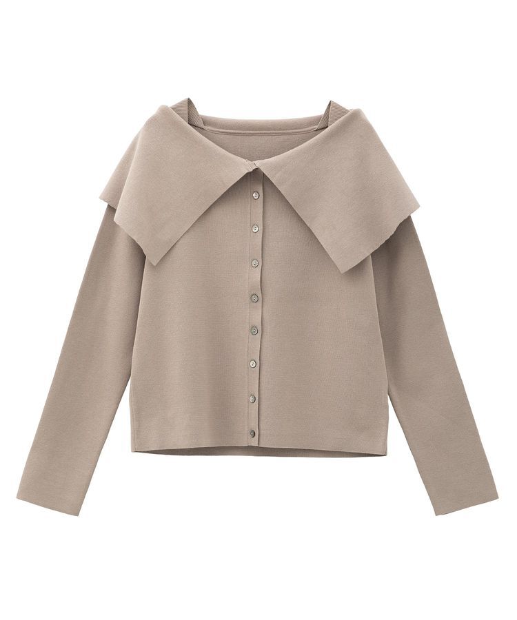 YECCA VECCA「2wayオフショルカラーカーディガン」|カーディガン|