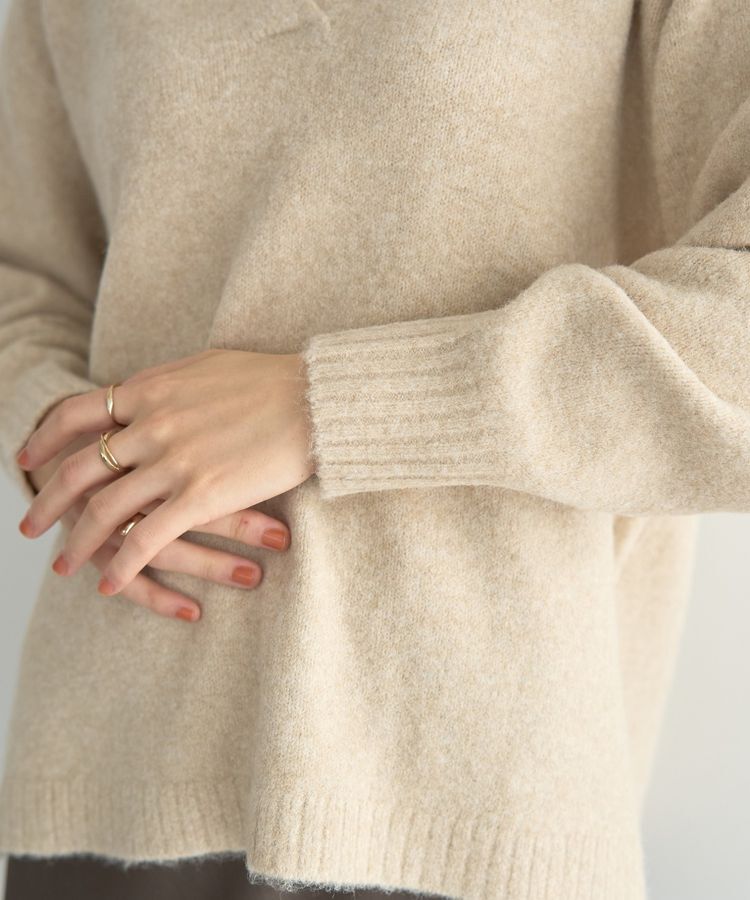 YECCA VECCA「襟付きVネックニット」|ニット・セーター|