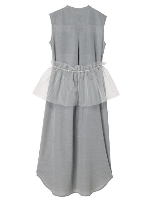 GARAGE OF GOOD CLOTHING「【日本製】チュールラップスカート付ノースリーブワンピースA」|ワンピース|