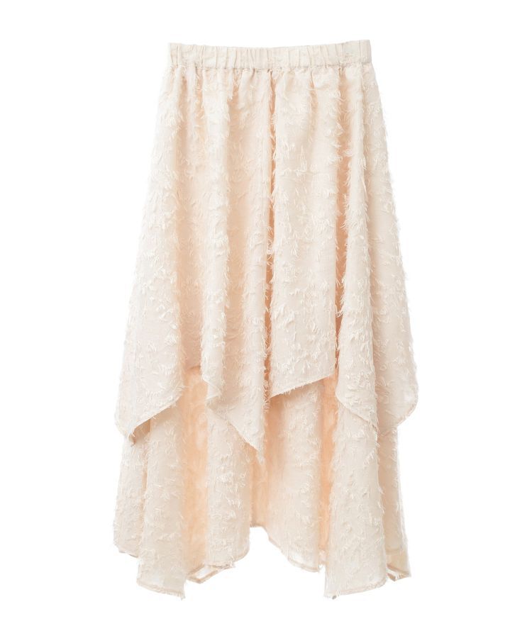 GARAGE OF GOOD CLOTHING「ジャガードオーバーラップロングスカート」|フレア|