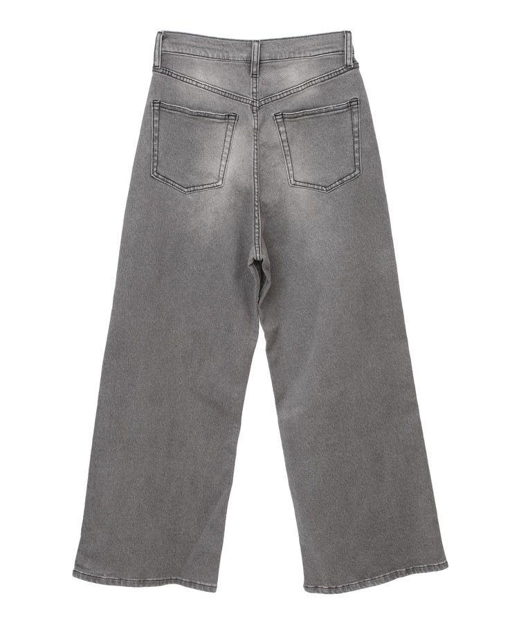 GARAGE OF GOOD CLOTHING「ハイウエストワイドデニムパンツ（グレー）」|デニム|