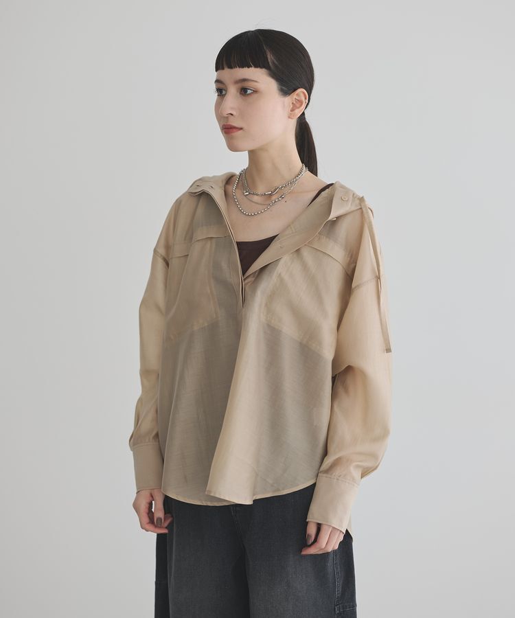 GARAGE OF GOOD CLOTHING「シアーフーディーシャツ」|シャツ・ブラウス|