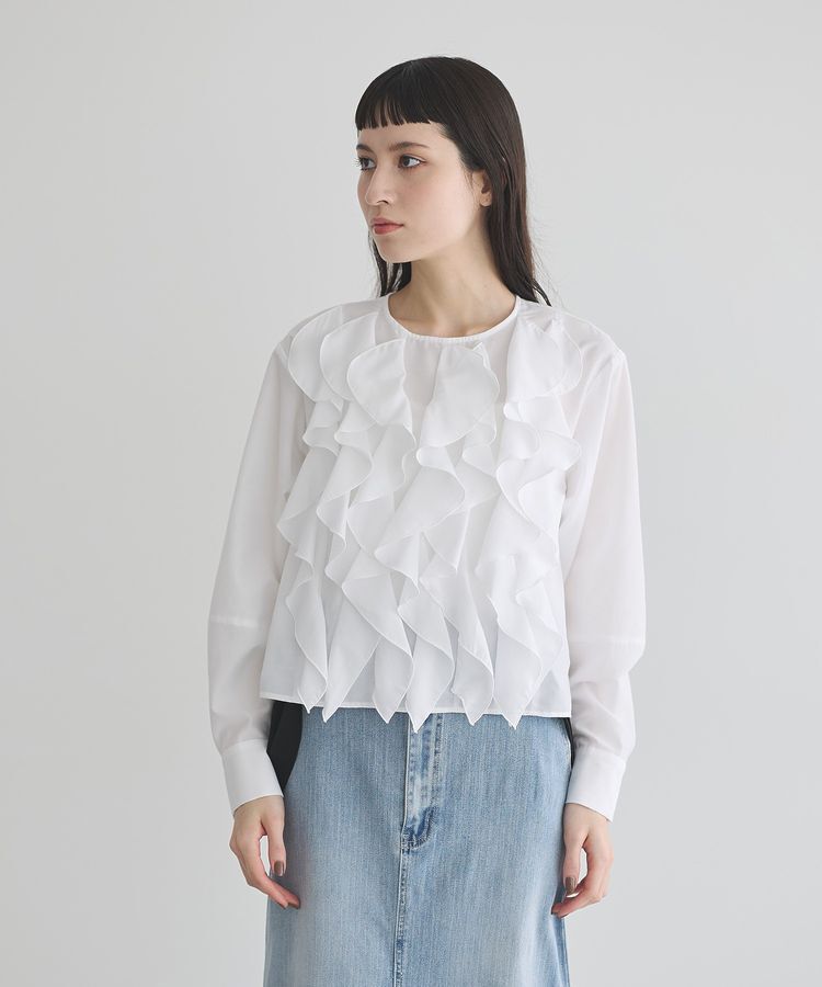 GARAGE OF GOOD CLOTHING「【日本製】フリルブラウス」|シャツ・ブラウス|