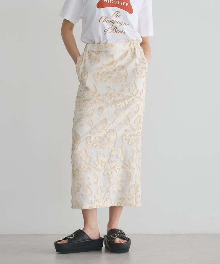 GARAGE OF GOOD CLOTHING「カットジャガード柄タイトスカートA」|タイト|