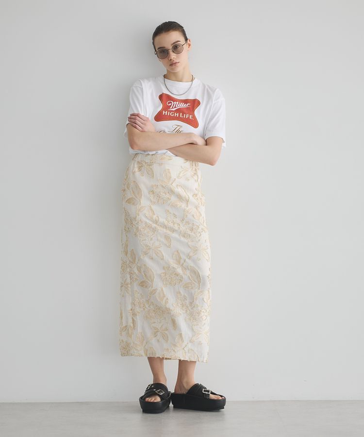 GARAGE OF GOOD CLOTHING「カットジャガード柄タイトスカートA」|タイト|