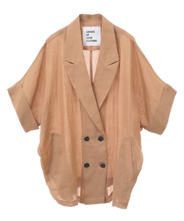 GARAGE OF GOOD CLOTHING「リネン半袖ジャケット」|テーラードジャケット|