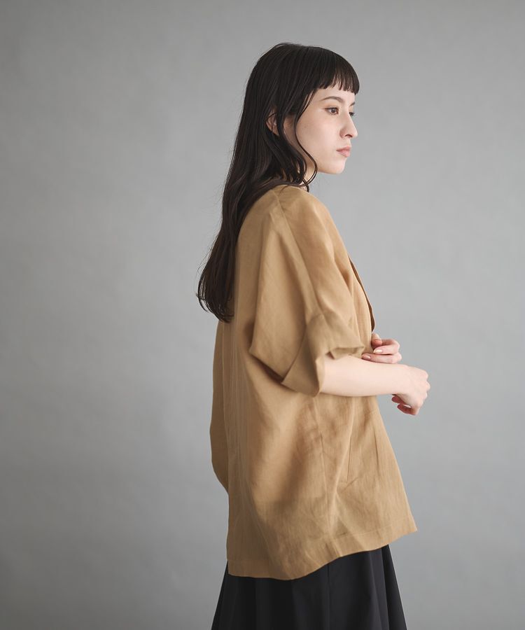 GARAGE OF GOOD CLOTHING「リネン半袖ジャケット」|テーラードジャケット|