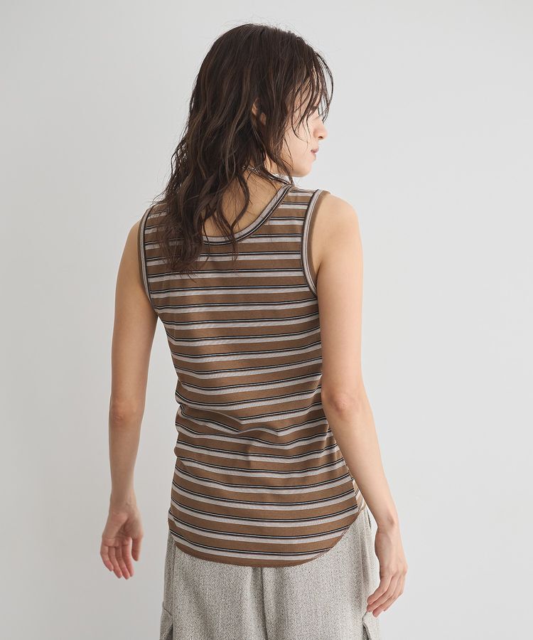 GARAGE OF GOOD CLOTHING「ランダムリブボーダータンク」|キャミソール|